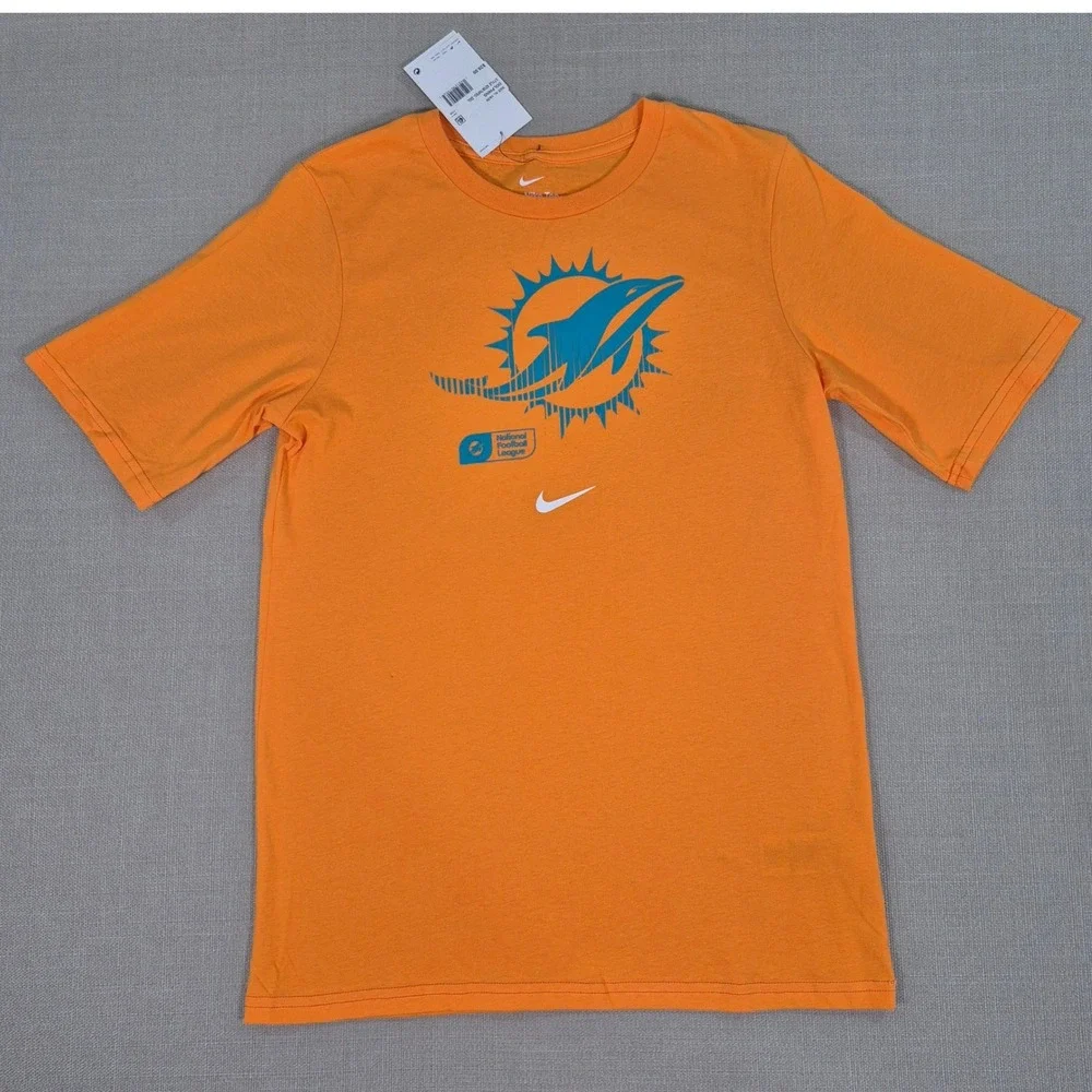 Nike Miami Dolphins NFL Youth XL 18-20 Orange T-Shirt 9Z1B7NFEC-DOL NWT
